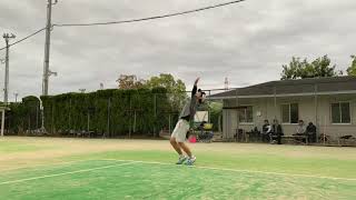【ソフトテニス】上岡 サーブ練習 #ソフトテニス