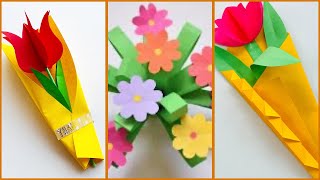 4 DIY Mother&#39;s Day Flower Bouquet Craft | Mother’s Day Gift Ideas | Mothers Day Craft #mothersday