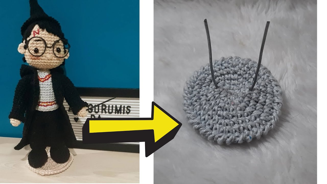 [PASSO A PASSO] Suporte de crochê para amigurumi. Como deixar amigurumis em pé.