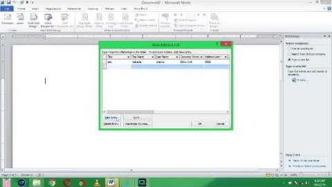 Mail merge in word 2010 using the step by step wizard