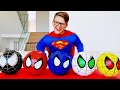 Magic Balls Superhero and more funny challenges with Adriana and Ali