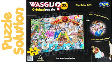 Wasgij Jigsaw Puzzle Solution - Original 23 The Bake Off!