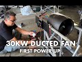 30kw Carbon fiber Enclosed Ducted Fan (EDF) initial testing
