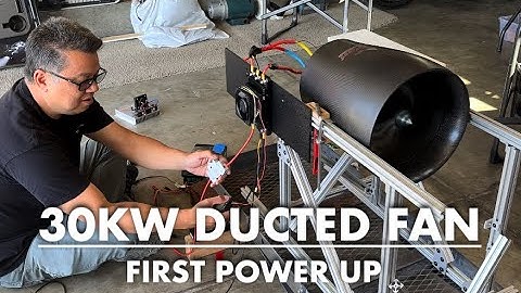 30kw Carbon fiber Enclosed Ducted Fan (EDF) initial testing