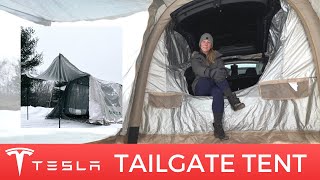 Tentsla Review | The Best Tesla Tailgate Tent #teslacamping