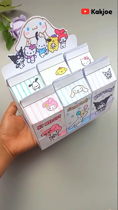 satu set kotak susu Sanrio - DIY Blind Box buatan sendiri #diy #blindbox #sanrio