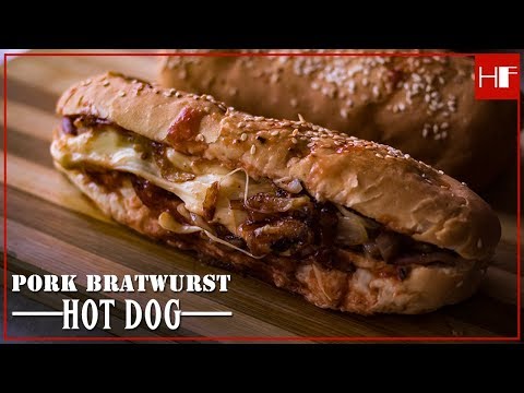 pork-bratwurst-hot-dog-||-german-street-food-||-arthur's-food-||-recipe