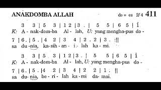 Video thumbnail of "ANAKDOMBA ALLA - Puji Syukur No. 411 - Ordinarium - Bagian Tetap - Misa Lauda Sion"