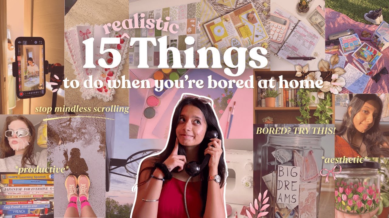 FUN and PRODUCTIVE Things to do when you're bored at home🏡 - YouTube