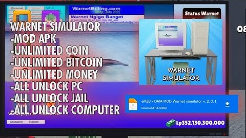 [LINK MEDIAFIRE] WARNET SIMULATOR MOD APK v 6.0.1 SAVEDATA UNLIMITED MONEY || eMZ8 || #warnetsimulat