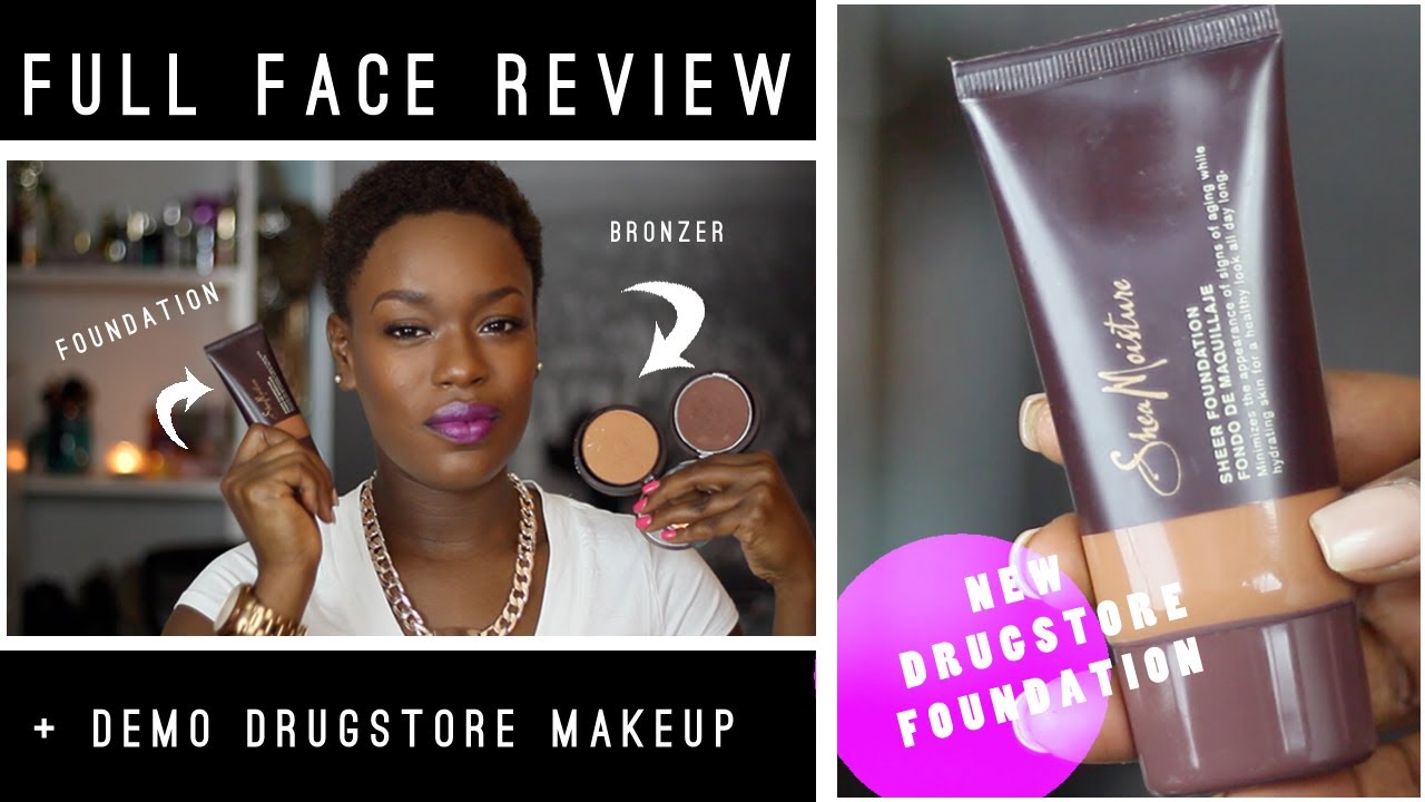 #SheaMoisture Foundation & Bronzer Review FULL FACE