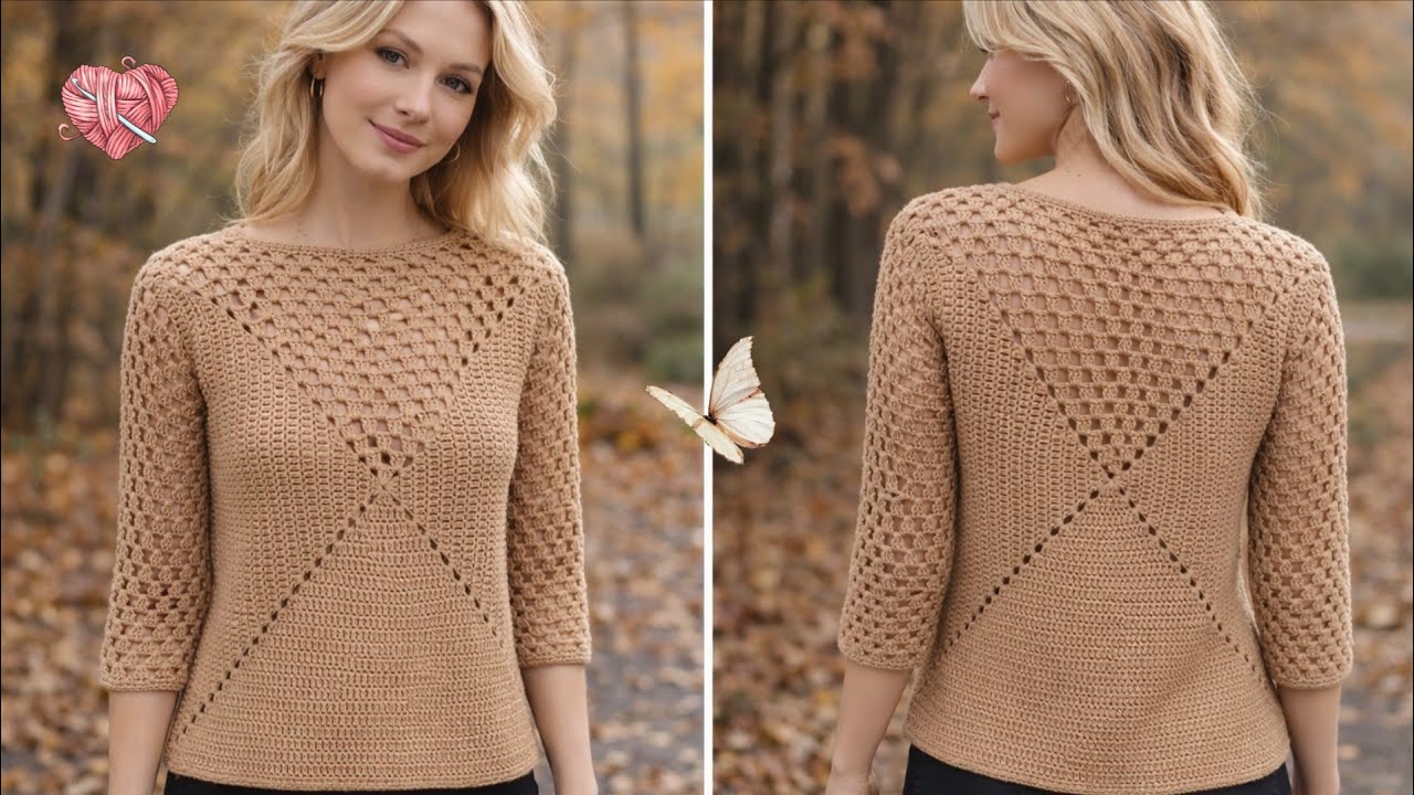 Very Easy Crochet Sweater | Step by Step Crochet Tutorial  | DIY