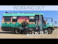 Working out in my Bus