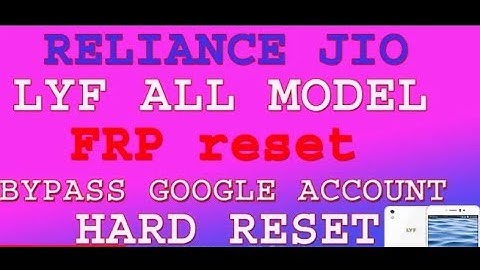 lyf f1 hard reset / remove password or pattern lock