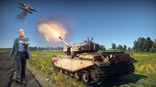 Сбиваем самолёты ТАНКОМ ! War Thunder