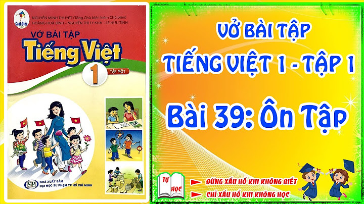 Vở bài tập tiếng việt lớp 1 bài 39 năm 2024