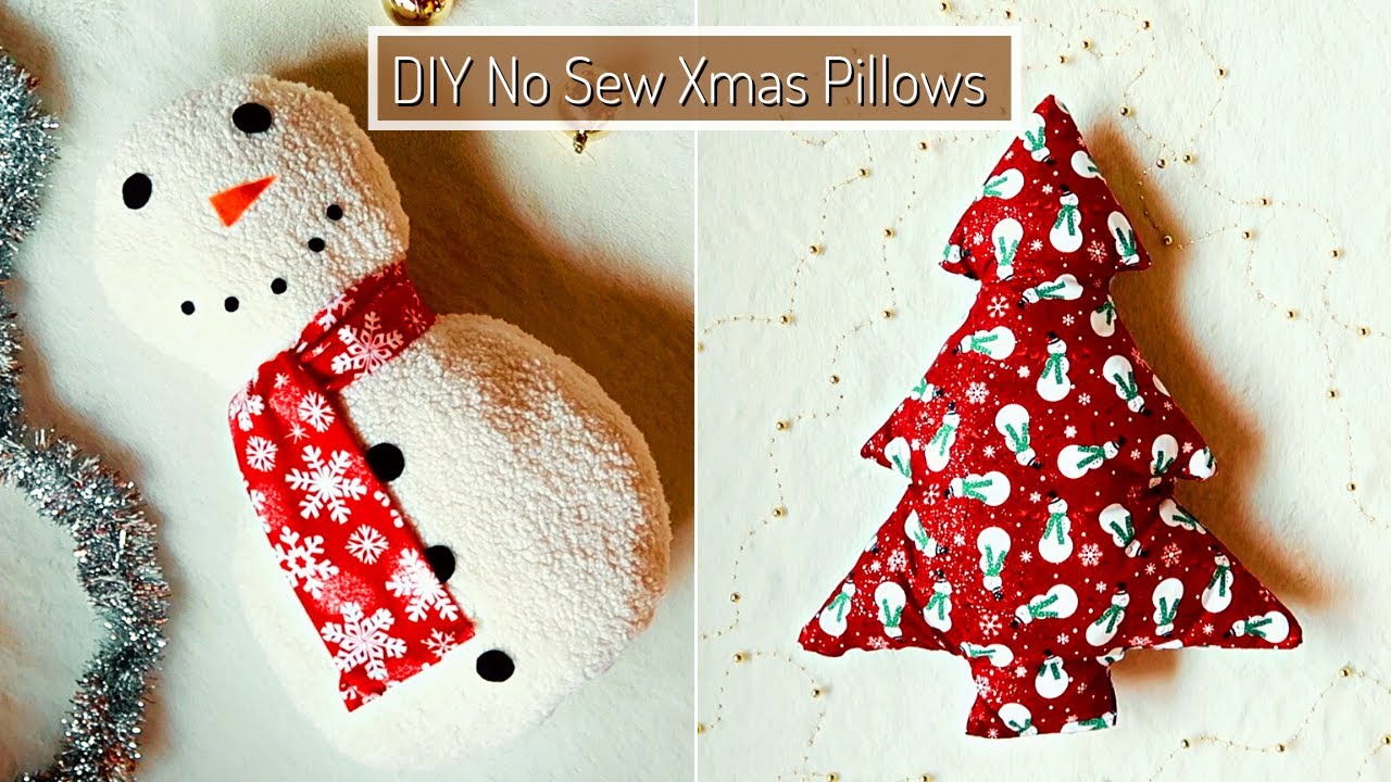 Christmas Ornaments DIY Decorative Pillow Stencil Kit - DIY Accent Pillows  for Christmas Decor