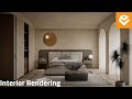 Enscape 4 For SketchUp | 020 Realistic Soft Shadow Lighting Interior Bedroom