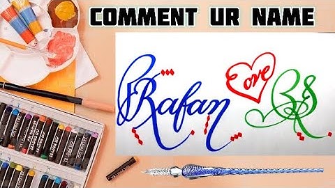 Rafan love S Name Signature Calligraphy Status | How to Draw, Cursive Calligraphy with Cut Marker