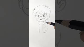 how to draw harry potter cute drawing
