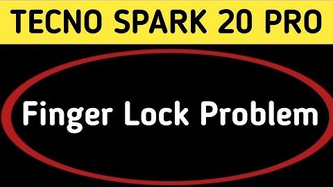 fingerprint sensor not working tecno Spark 20 Pro, how to fix fingerprint problem in tecno Spark 20