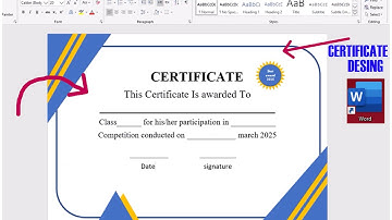 How To Make a Certificate Design in Microsoft Word | Certificate Design in MS Word | Certificate