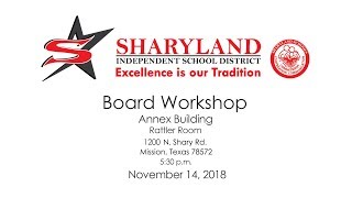 Board Workshop 11/14/18