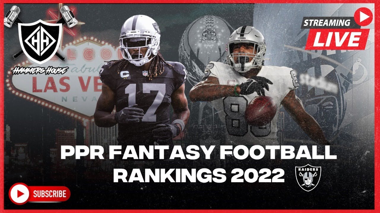 PPR Fantasy Football Rankings 2022 YouTube