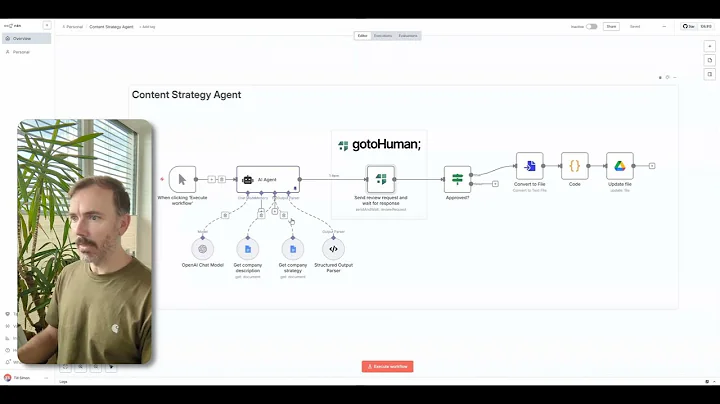 n8n + gotoHuman: Save approved AI markdown to Google Docs