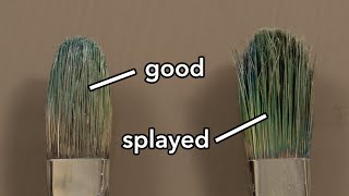 easy way to take care of oil paintbrushes