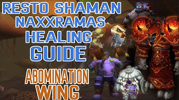 Resto Shaman Naxxramas Boss Healing Guide: Abomination Wing - Classic WoW