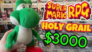 THIS IS WORTH $3000!!! || Unboxing The Super Mario RPG Yoshi Plush from Takara 1996