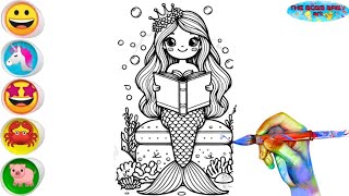 How to draw A Cute Mermaid | Easy Drawing for kids | art for kids hub