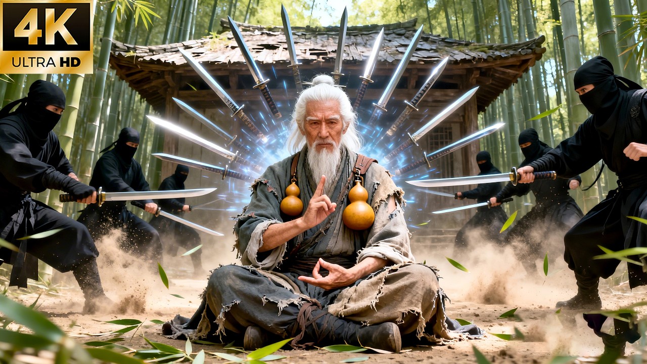 Старик — мастер меча, призывающий десять тысяч мечей, чтобы уничтожить всё поле боя! ⚔️