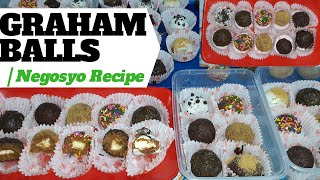 EASY GRAHAM BALLS | Assorted Fillings & Toppings | Negosyo Recipe