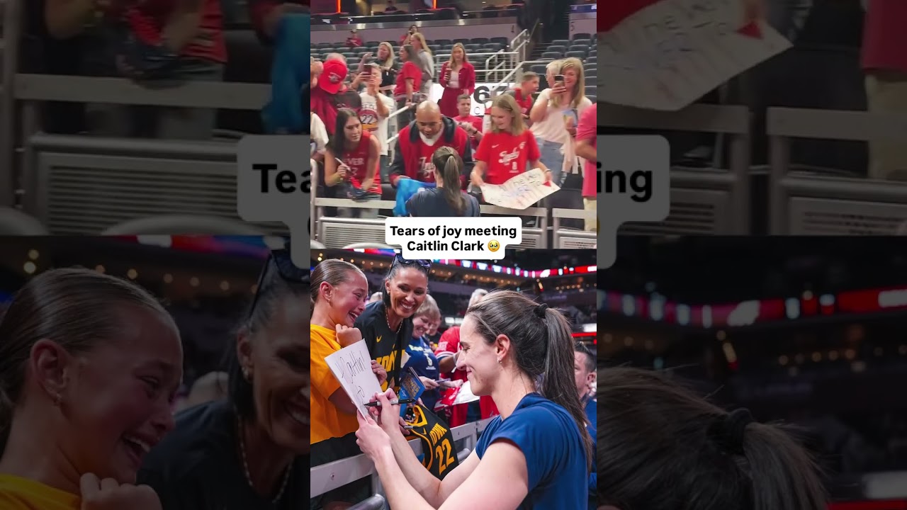 This young fan will remember this moment with Caitlin Clark forever ❤️ (via IndianaFever/TT)