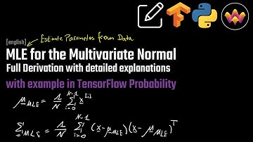 MLE for the Multivariate Normal distribution | with example in TensorFlow Probability
