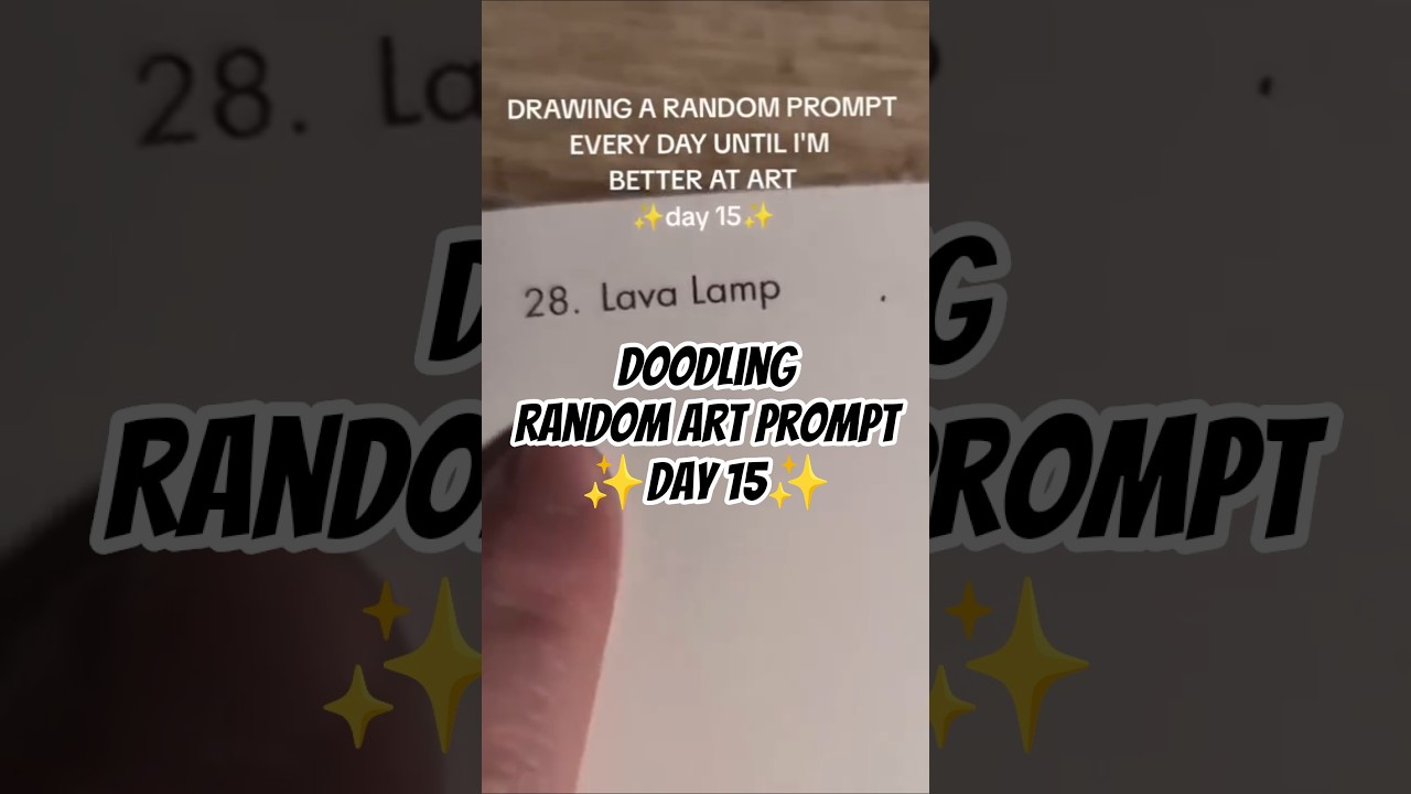 DAY 15 of DRAWING A RANDOM PROMPT EVERY DAY UNTIL I'M BETTER AT ART: Lava Lamp