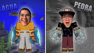 USAMOS MANOPLAS COM PODERES DE ELEMENTOS NO MINECRAFT!