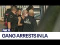 Gang arrests in downtown LA