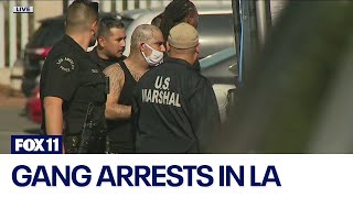 Gang arrests in downtown LA