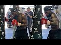 Frank Martin RIPPING HEAVY BAG like its Gervonta&#39;s GUTS days away from fight in media workout!