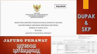 SKP dan Dupak Harian Jafung Perawat Kategori Keterampilan sesuai PermenpanRB RI Nomor 35 Tahun 2019