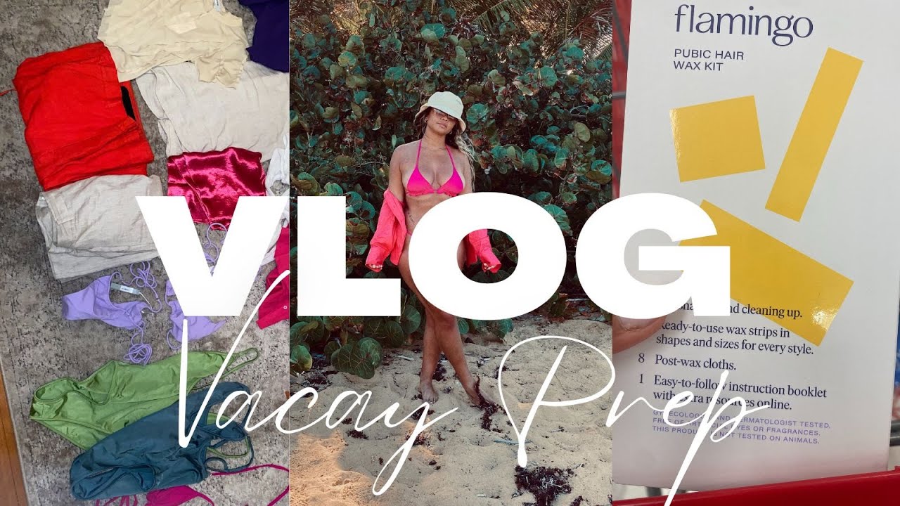 VLOG Trip Prep, At Home Brazilian Wax, Pack with Me! YouTube