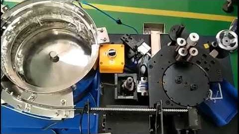 Automatic LED lead preforming machine with feeder bowl and polarity detection