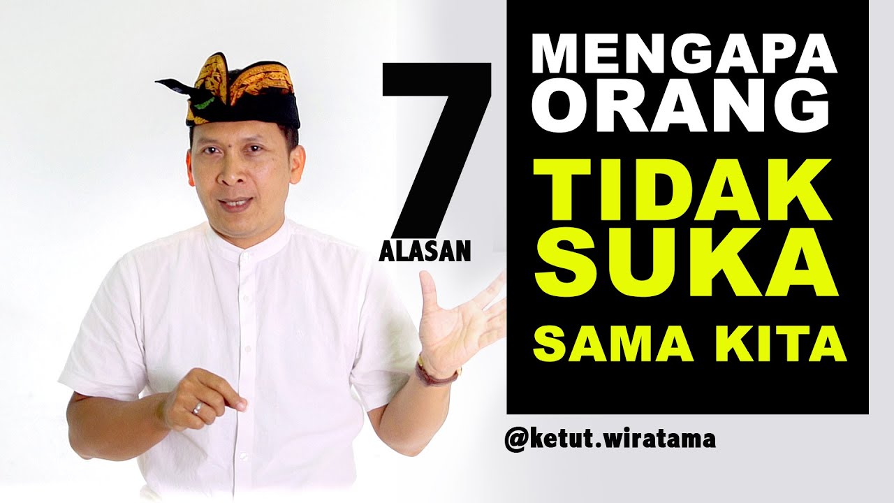 Cara mengatasi orang yang tidak suka dengan Kita