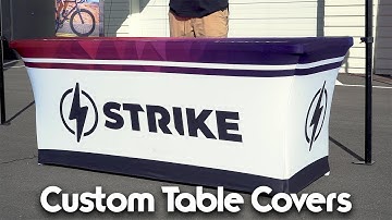 Custom Printed Table Covers With Lifetime Warranty | STRIKE VISUALS