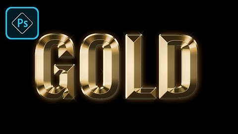 Create a stunning gold text effect with Photoshop