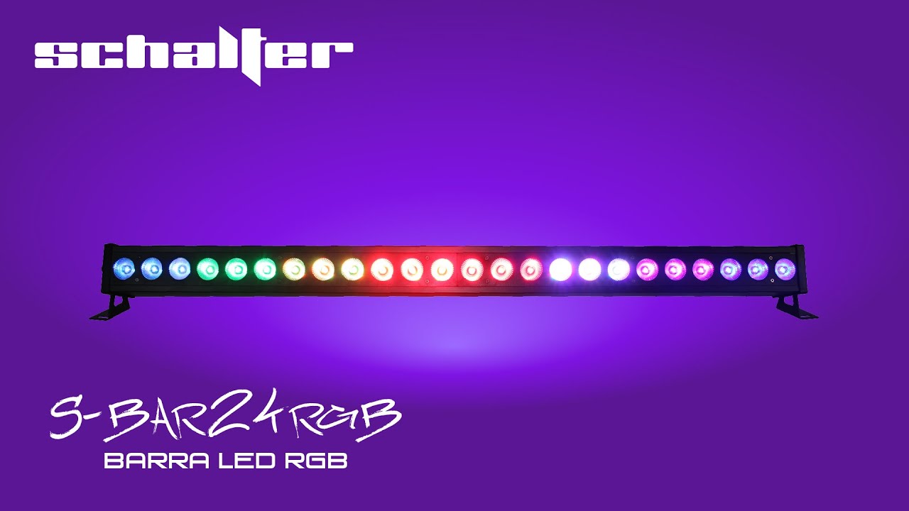 SCHALTER  S-BAR24RGB Barra 24 LED's RGB 3 en 1 
