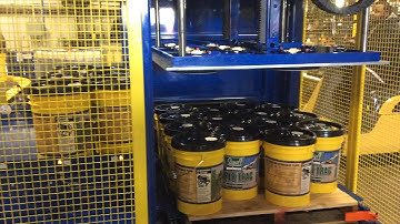 American Automation 5 Gallon Pail Palletizer